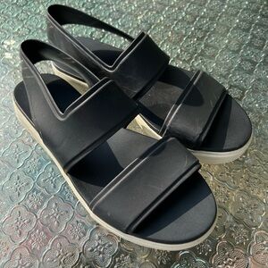 Vince Black Slip-On Sport Sandals
